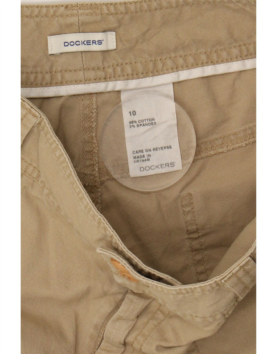 DOCKERS Womens Casual Shorts US 10 Large W32 Beige Vintage Dockers and Second-Hand Dockers from Messina Hembry 
