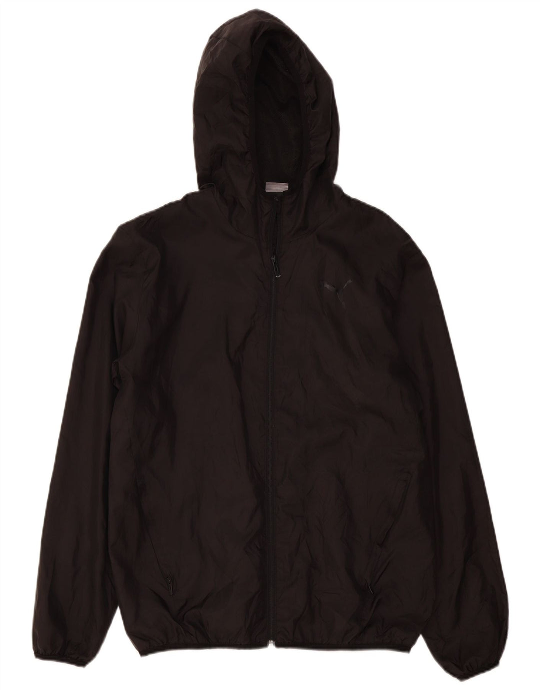 Giacca antipioggia da uomo Puma con cappuccio UK 38 Medium Nero Poliestere