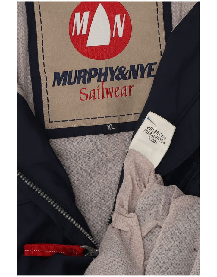 Murphy & Nye Mens Utility Jacket UK 42 XL Navy Blue Polyester