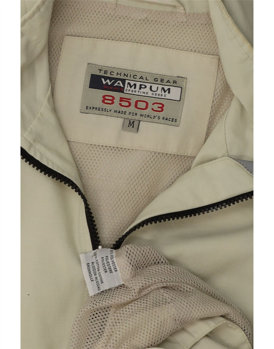 WAMPUM Mens 8503 Rain Jacket UK 38 Medium Green Polyester Vintage Wampum and Second-Hand Wampum from Messina Hembry 