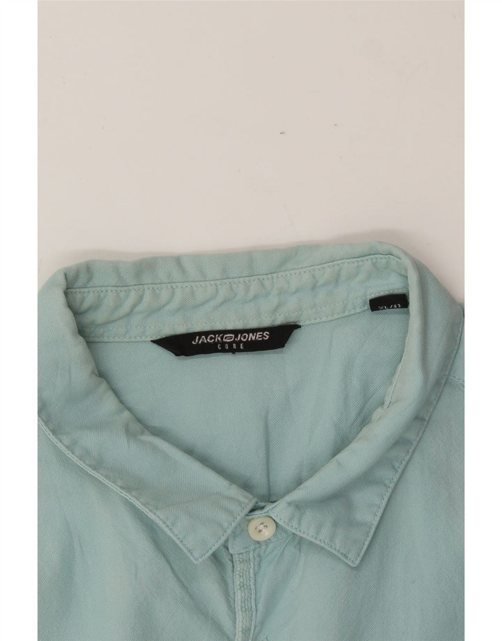 JACK & JONES Mens Shirt Size 43 XL Turquoise Vintage Jack & Jones and Second-Hand Jack & Jones from Messina Hembry 