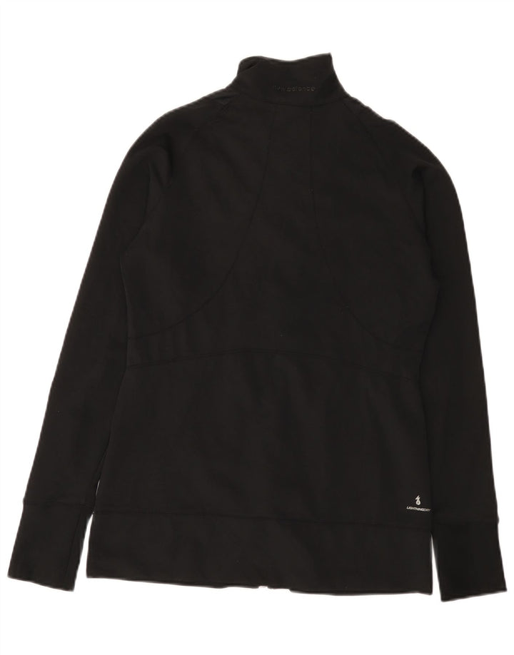New Balance Womens Tracksuit Top Jacket UK 10 Small Black