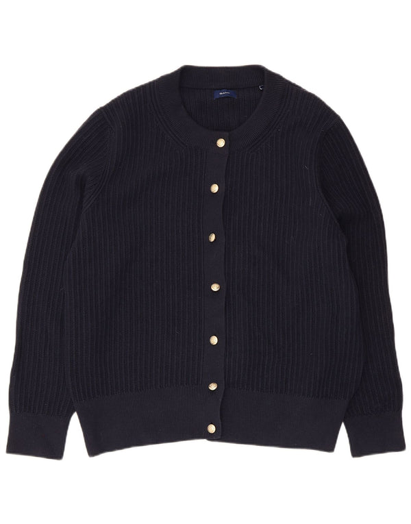 Pulover cardigan pentru femei Gant UK 18 XL bumbac bleumarin