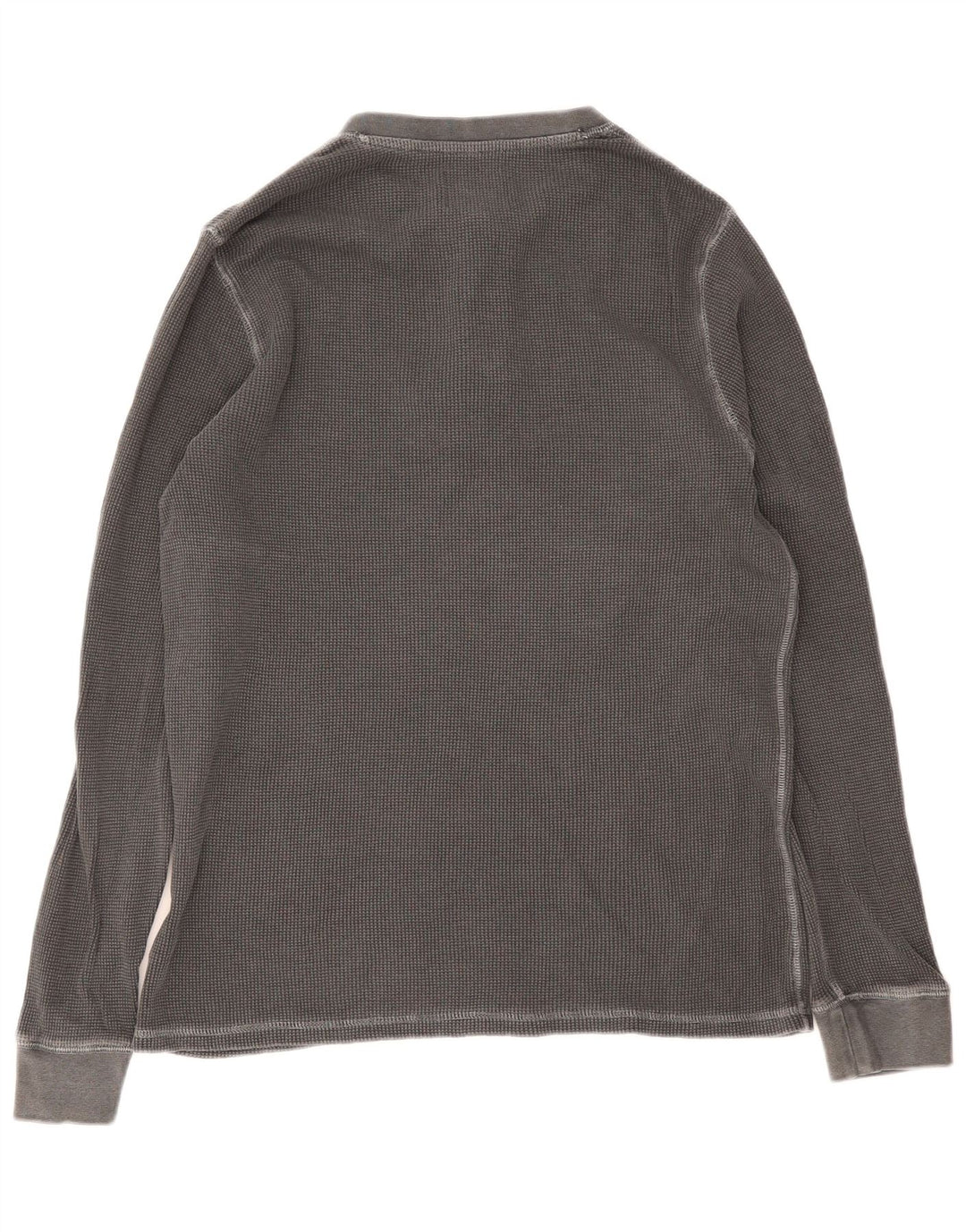 Marks & Spencer Camiseta para hombre de manga larga de algodón gris grande