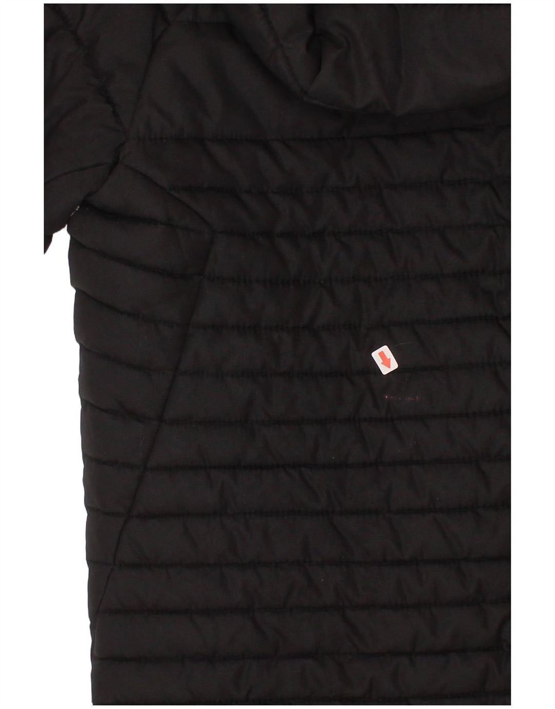 Nike Girls Hooded Padded Coat 4-5 Years Small Black Polyester