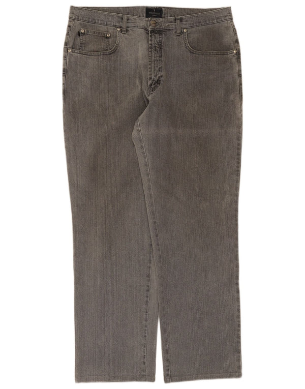 Jeans Straight Uomo Trussardi W36 L31 Cotone Grigio