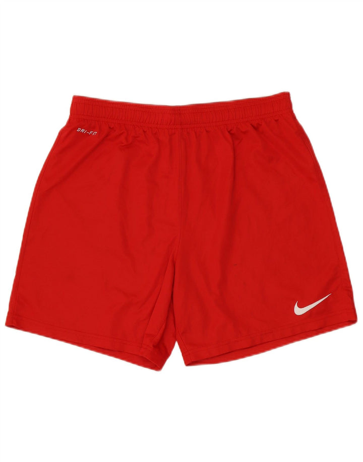 Nike Herren Dri Fit Sport Shorts Mittelrotes Polyester