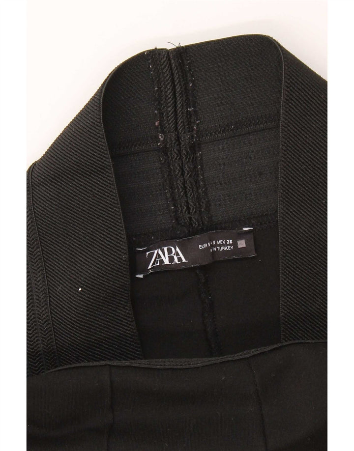 Zara Womens Leggings Small Black Viscose