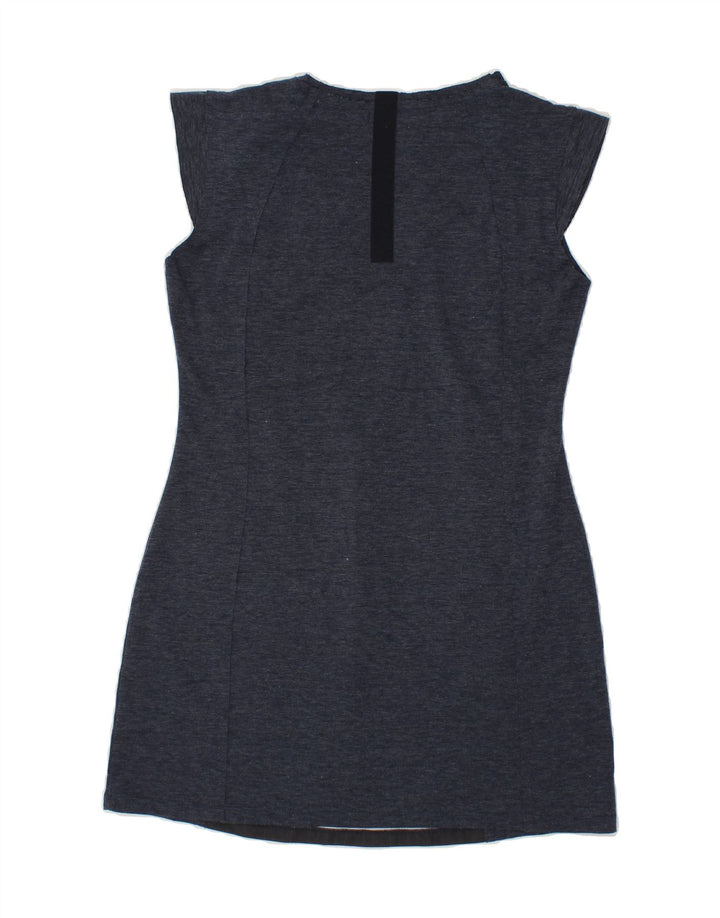 DESIGUAL Womens Sheath Dress UK 14 Large Navy Blue Patchwork Vintage Desigual and Second-Hand Desigual from Messina Hembry 