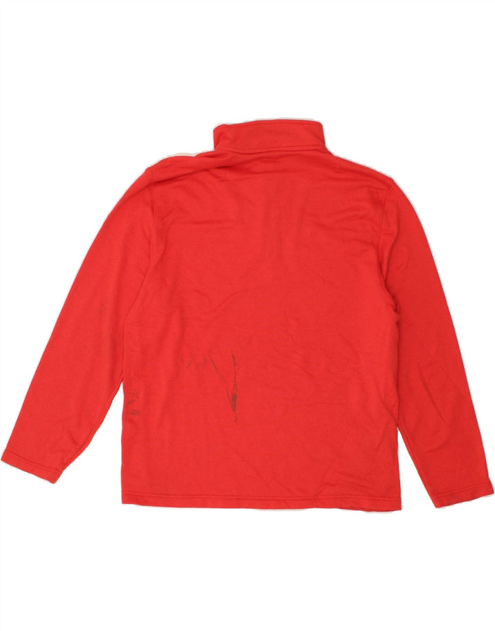 IZOD Mens Zip Neck Sweatshirt Jumper Large Orange Polyester Vintage Izod and Second-Hand Izod from Messina Hembry 