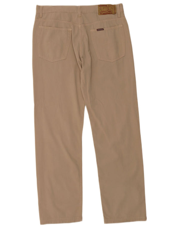 Carrera Straight Casual Bukser til mænd W34 L29 Beige Bomuld