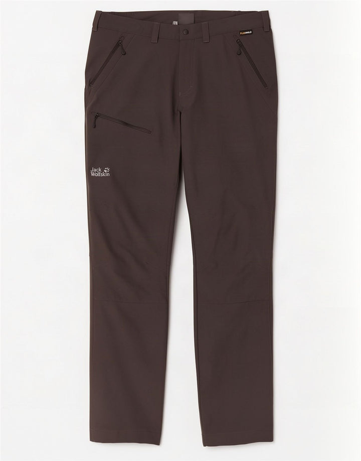 Jack Wolfskin Мужские узкие брюки-карго, большие W35 L35, серые, полиамид