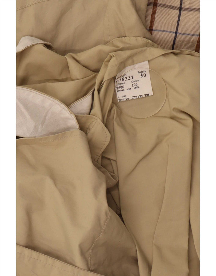 Trench Uomo Aquascutum IT 50 Large Beige Poliammide