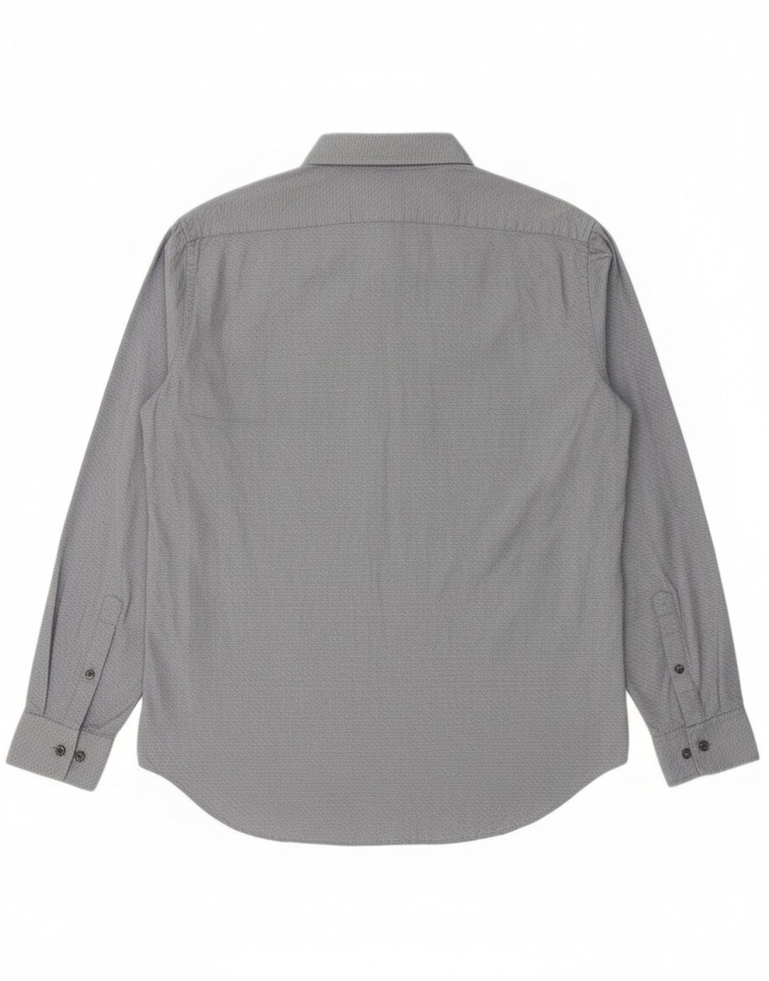 Calvin Klein Mens Slim Fit Shirt Large Navy Blue Geometric