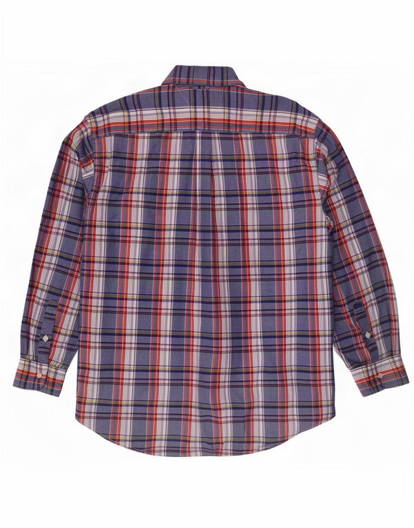 Tommy Hilfiger Chemise Homme Grand Carreau Bleu Coton