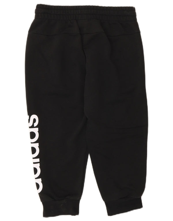 Adidas Damen Capri Graphic Trainingshose Jogger UK 4/6 XS Schwarz