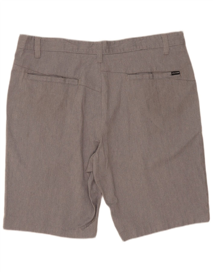 Volcom Mens Chino Shorts W38 XL Grey Cotton