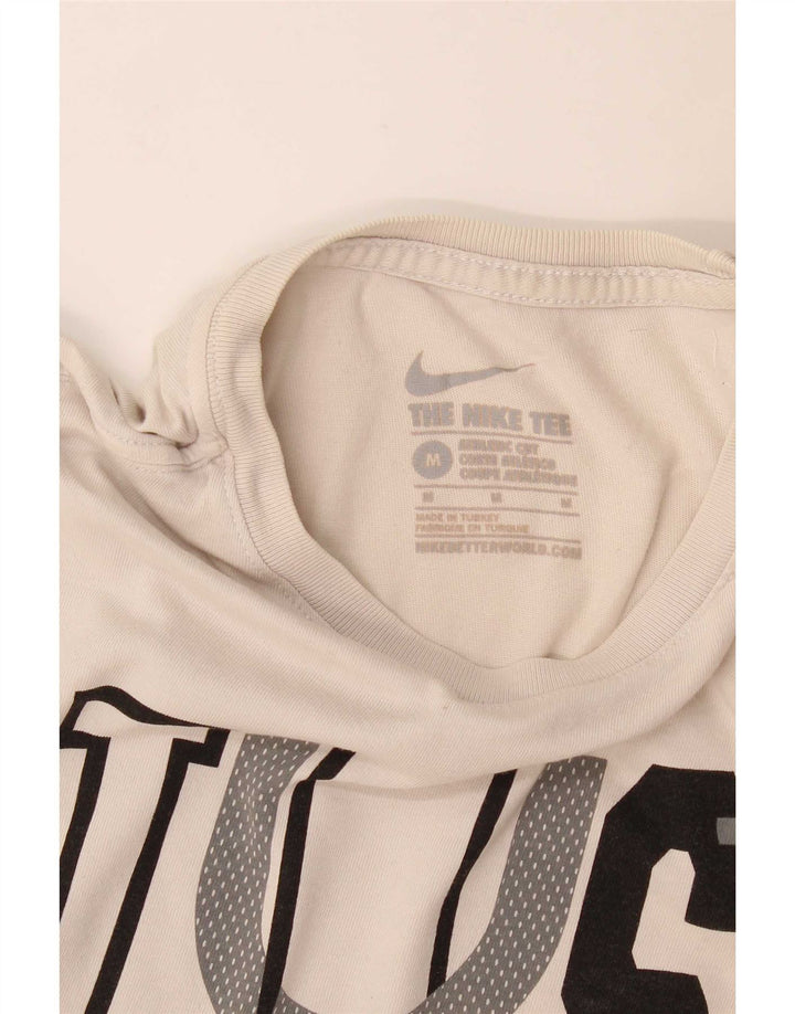 Nike Herre Athletic Cut Grafisk T-Shirt Top Medium Grey Bomuld