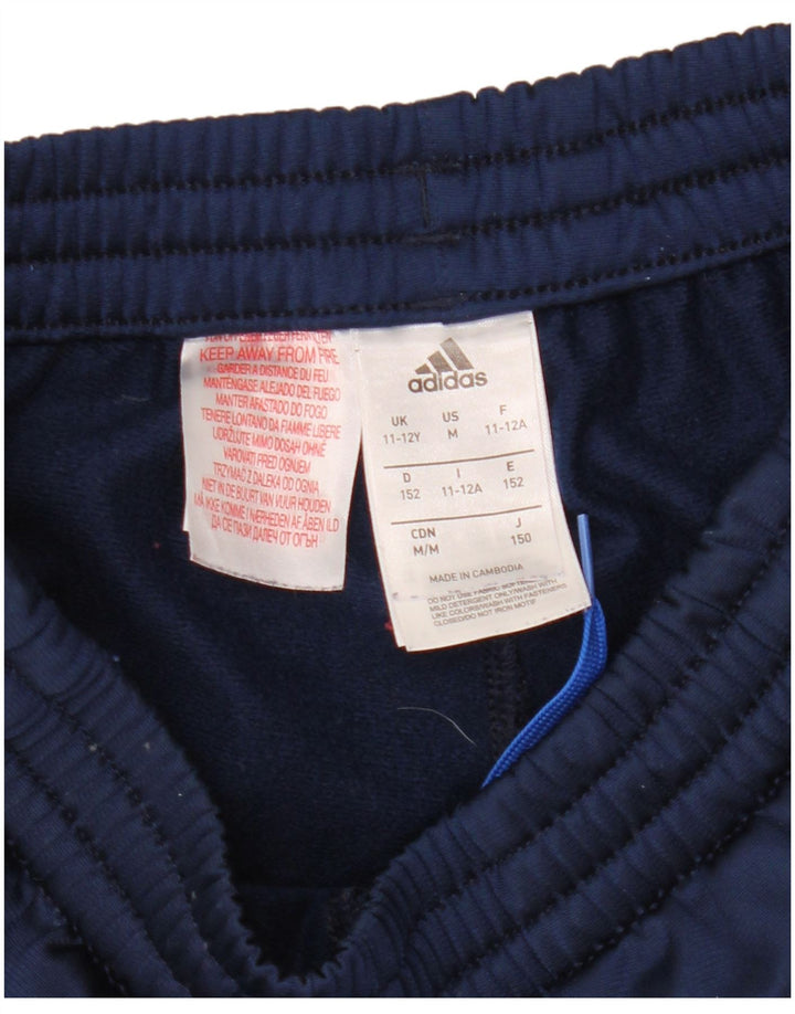 Adidas Boys Tracksuit Trousers 11-12 Years  Navy Blue Polyester