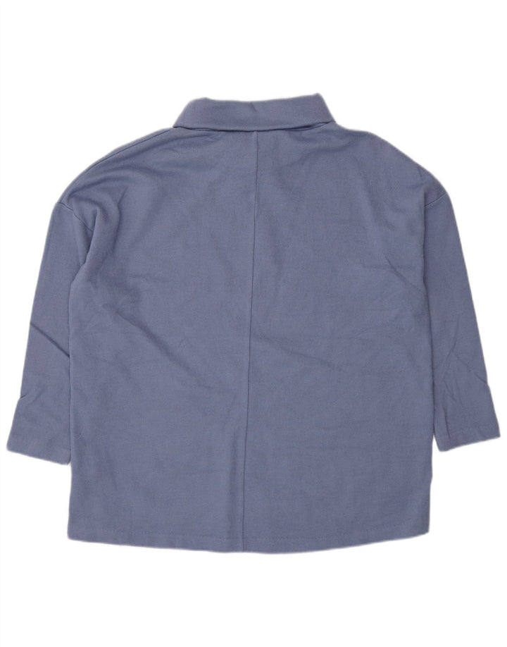 Cos Womens Oversized Roll Neck Jumper Sweater UK 10 Small Blue Wool