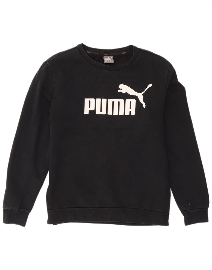Puma Mens Graphic Sweatshirt Jumper Medium Black Cotton