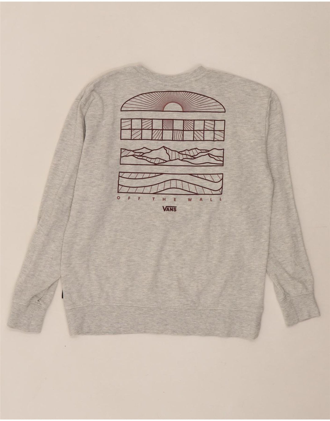VANS Mens Graphic Sweatshirt Jumper XS Grey Cotton Vintage Vans and Second-Hand Vans from Messina Hembry 