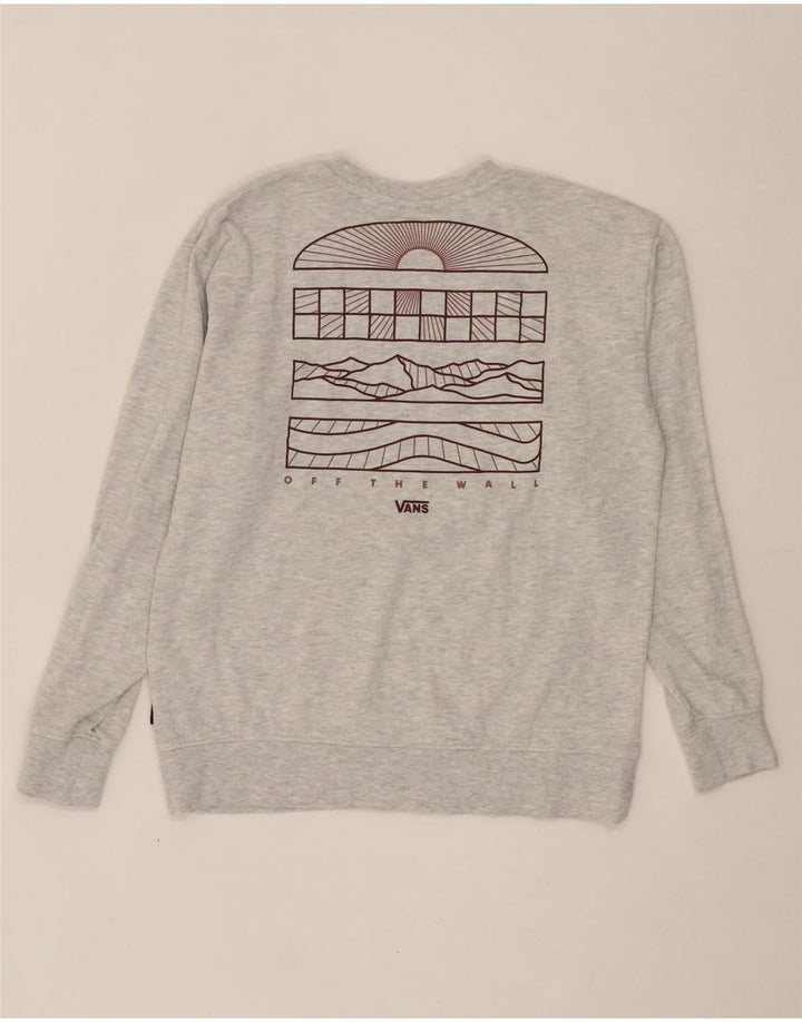 VANS Mens Graphic Sweatshirt Jumper XS Grey Cotton Vintage Vans and Second-Hand Vans from Messina Hembry 