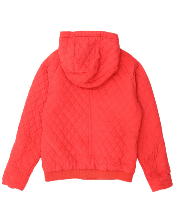 Chaqueta acolchada con capucha Timberland para mujer UK 44 Medium Red Nylon