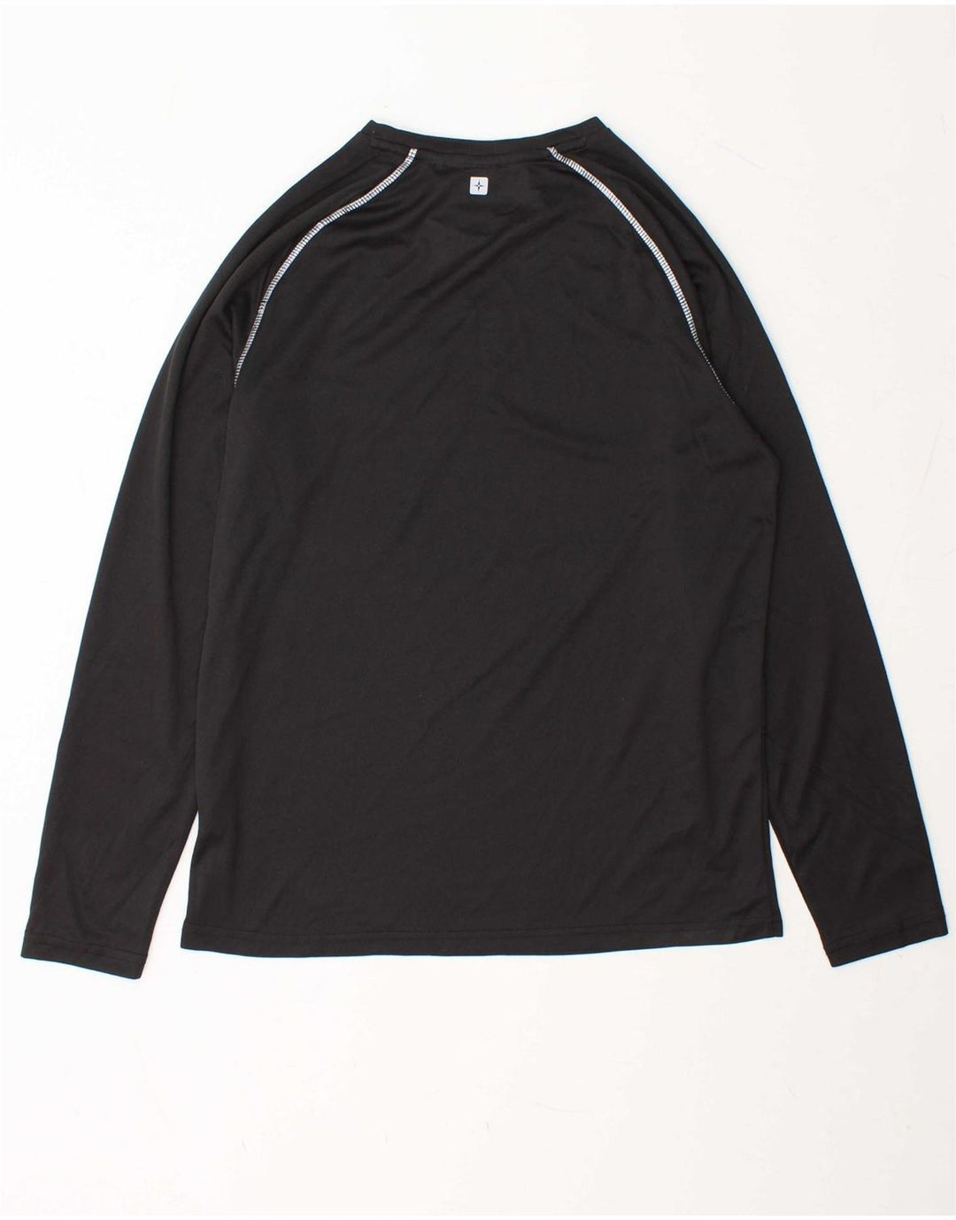 MOUNTAIN WAREHOUSE Mens Top Long Sleeve Small Black Polyester