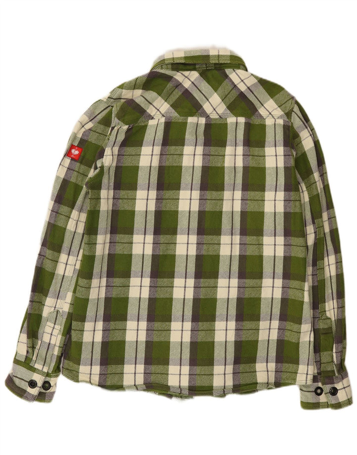 Engelbert Strauss Mens Flannel Shirt Medium Green Check