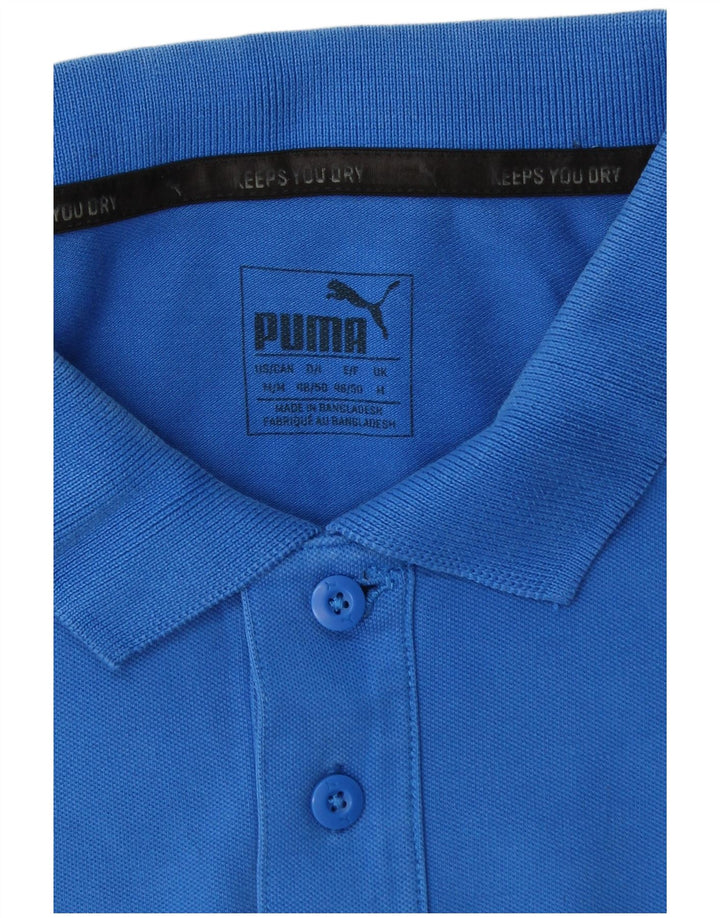 Puma Mens Polo Shirt Medium Blue