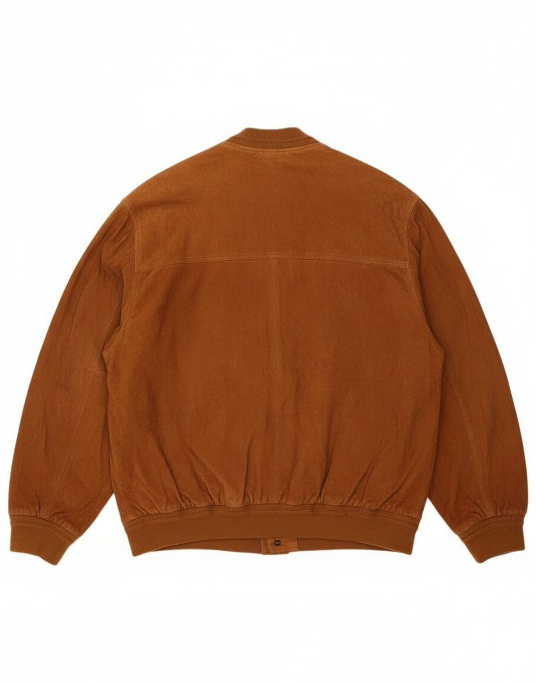 Jolly Mens Suede Bomber Jacket IT 58 4XL Brown Leather