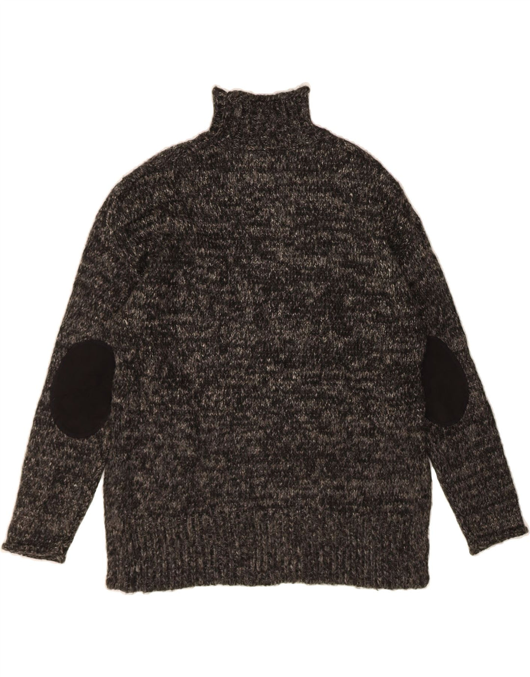 FOREVER 21 Womens Turtle Neck Jumper Sweater UK 14 Medium Grey Flecked Vintage Forever 21 and Second-Hand Forever 21 from Messina Hembry 
