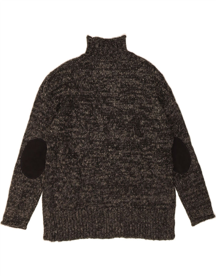 FOREVER 21 Womens Turtle Neck Jumper Sweater UK 14 Medium Grey Flecked Vintage Forever 21 and Second-Hand Forever 21 from Messina Hembry 