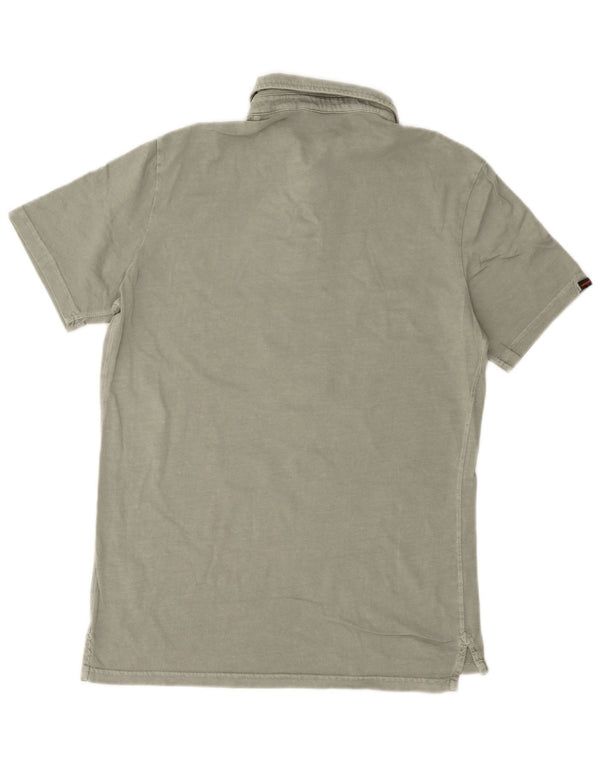 Superdry Mens Polo Shirt Large Green Cotton