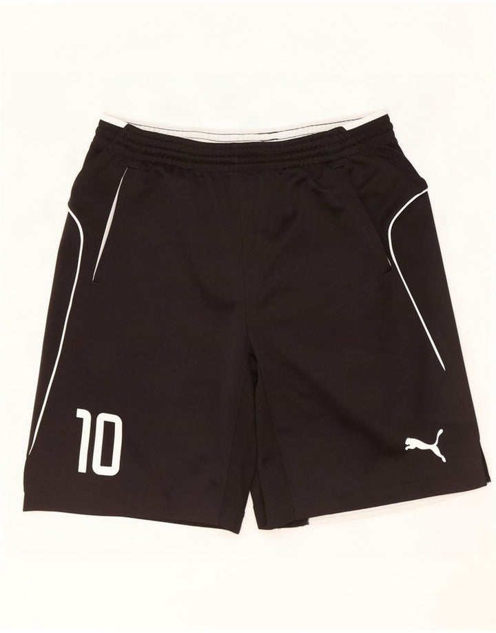 Puma Herre grafiske sportsshorts Medium Sort Polyester