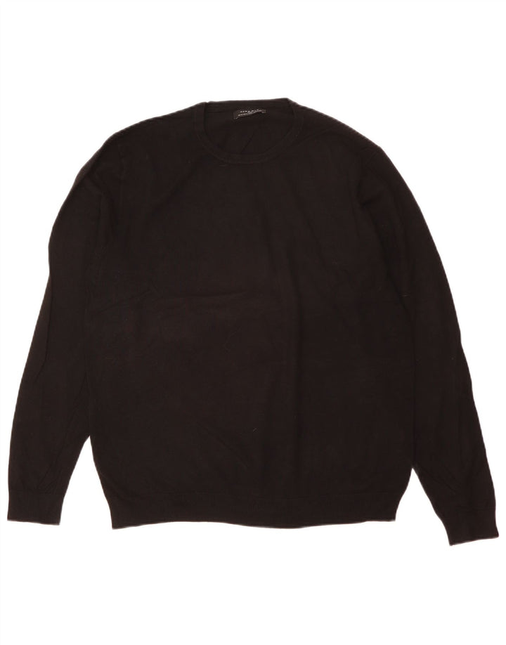 Zara Herre sweater med rund hals XL sort