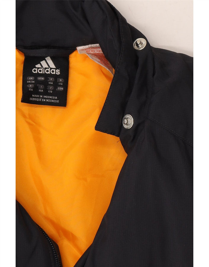 ADIDAS Boys Graphic Windbreaker Jacket 15-16 Years Navy Blue Polyester Vintage Adidas and Second-Hand Adidas from Messina Hembry 