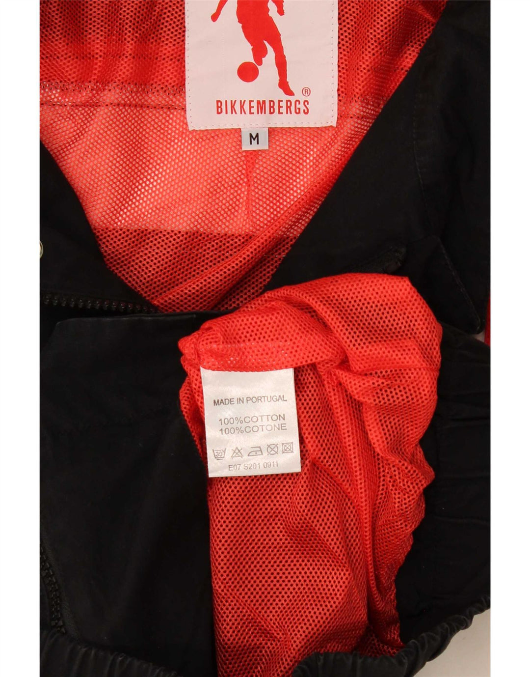 Bikkembergs Veste Bomber Femme UK 14 Coton Colorblock Noir Moyen