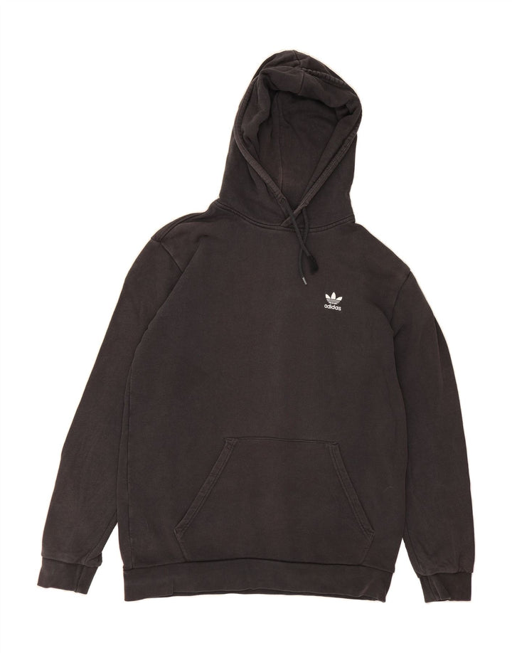 ADIDAS Mens Hoodie Jumper Medium Black Cotton Vintage Adidas and Second-Hand Adidas from Messina Hembry 