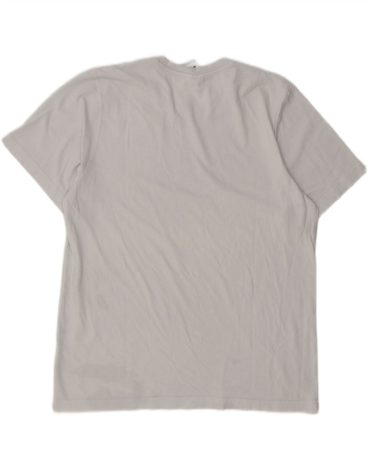 Adidas Mens T-Shirt Top Large Blue Cotton