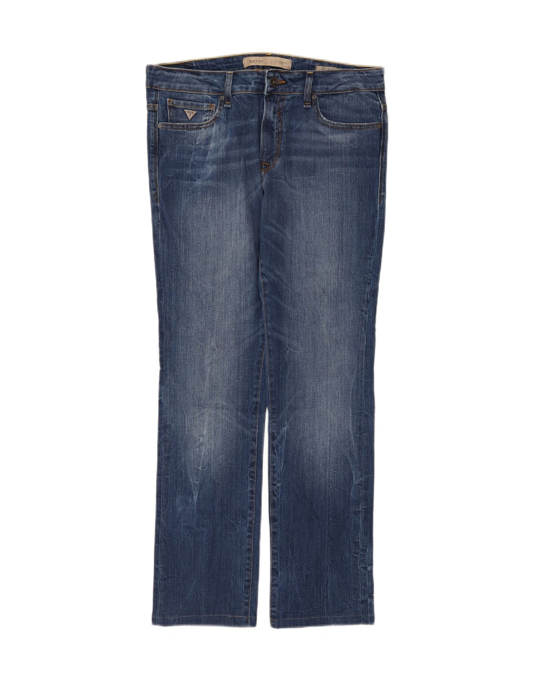 Jeans dritti da uomo Guess W34 L32 in cotone blu