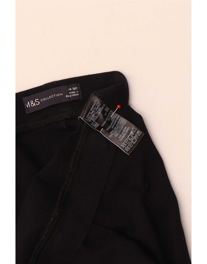 Marks & Spencer Womens Leggings UK 14 Large Black Cotton