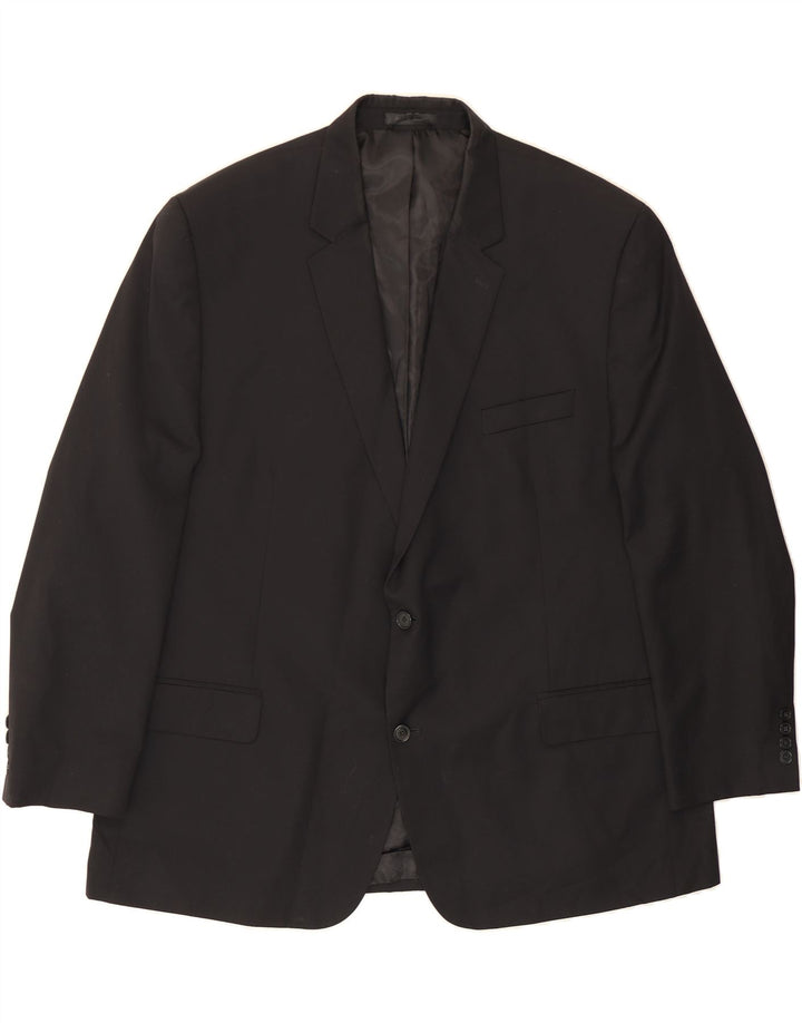 MICHAEL KORS Mens 2 Button Blazer Jacket IT 52 XL Black Wool Vintage Michael Kors and Second-Hand Michael Kors from Messina Hembry 