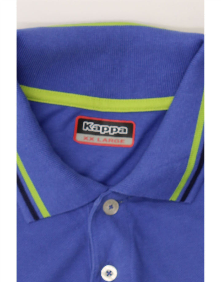KAPPA Mens Polo Shirt 2XL Navy Blue Vintage Kappa and Second-Hand Kappa from Messina Hembry 