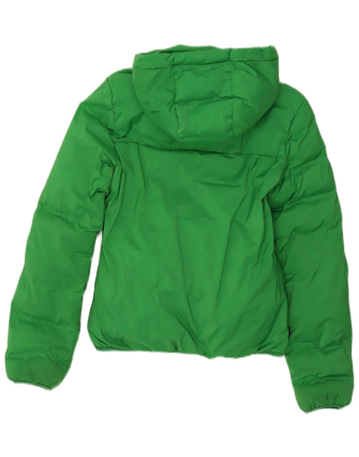 Superdry Veste matelassée à capuche pour femme UK 8 Small Vert Polyester