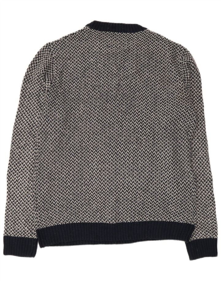 Joules Mens Crew Neck Jumper Sweater Medium Navy Blue Acrylic