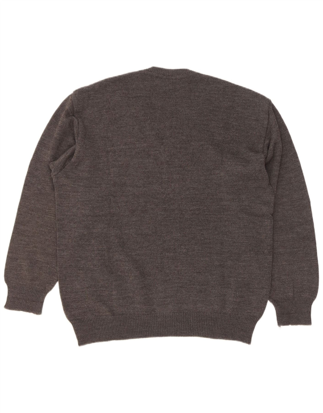 Rinaldi Pull Col V Homme Gris Moyen Laine Géométrique