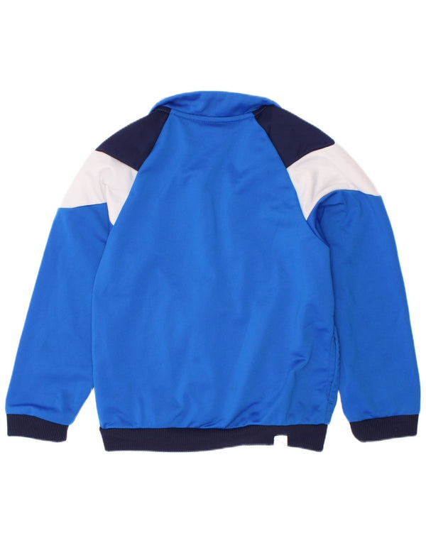 Giacca da tuta grafica da ragazzo Puma 3-4 anni in poliestere color block blu