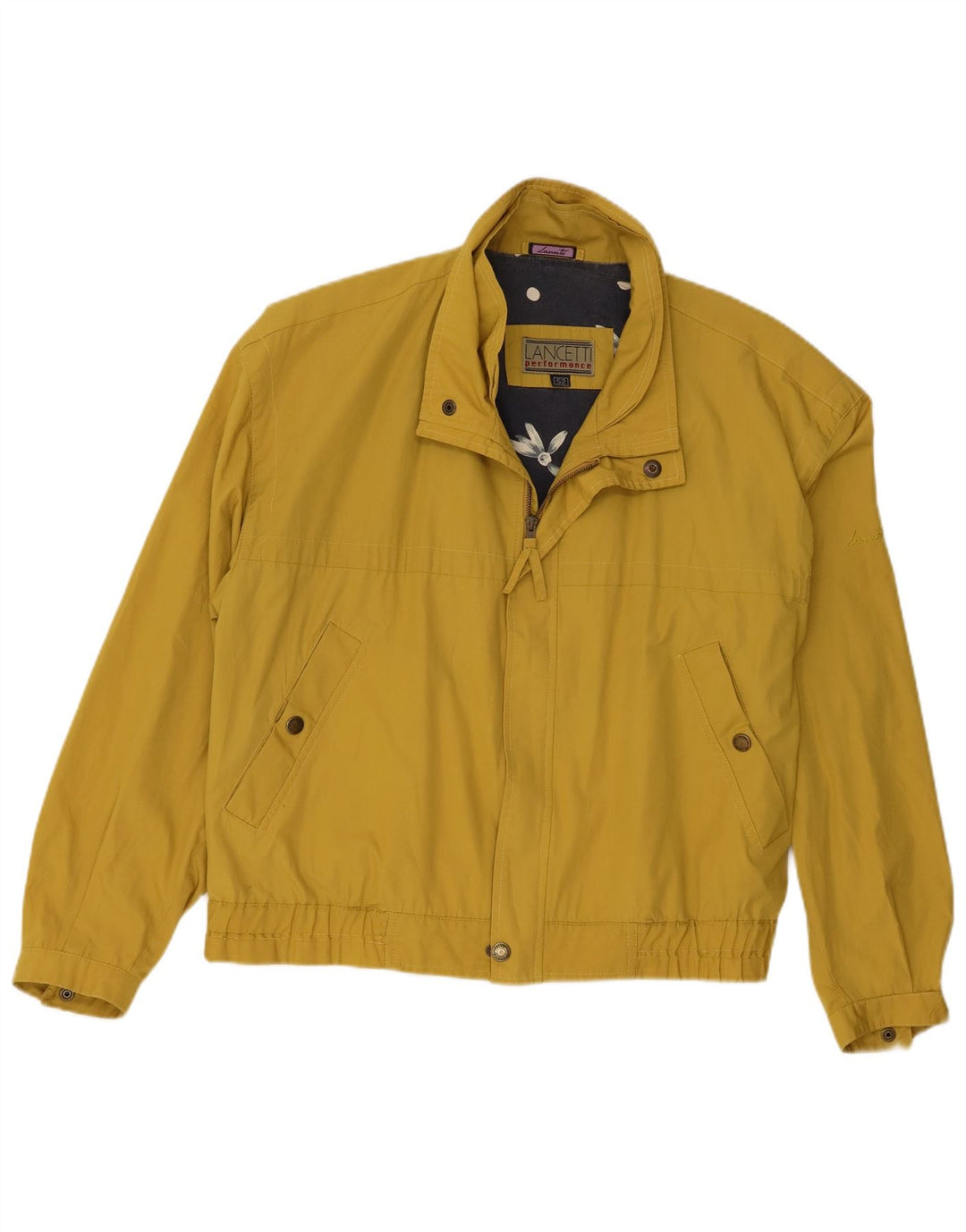 Lancetti Chaqueta Bomber Hombre IT 52 XL Amarillo